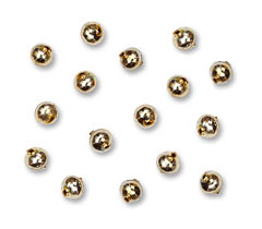 Blown Glass Beads 10mm Gold - Made in Czech Republic