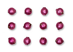 Blown Glass Ornament Beads 12mm Violet - Made in Czech Republic