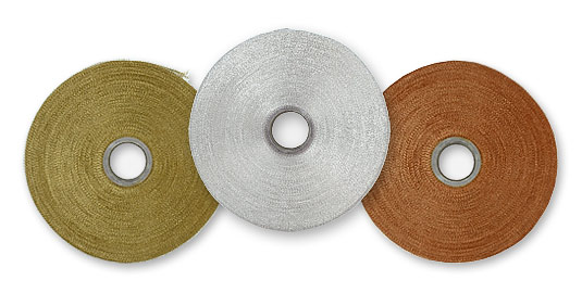 100 meter rolls of Trikotine fine knitted wire mesh tubing, made in Germany