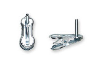 German glass bird Christmas ornament clips with one leg in silver