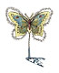 Clip-on butterfly scrap tinsel ornament