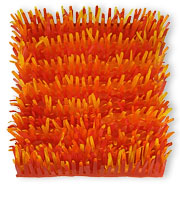 Orange decorative tissue paper grass mats 2 per pack
