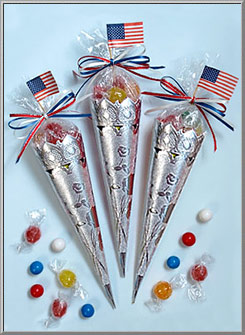 Silver Victorian Dresden cornucopias from Germany