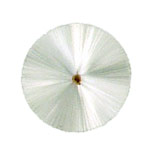 Spun glass pearl white circle halo, 2-1/2" wide - made in Germany
