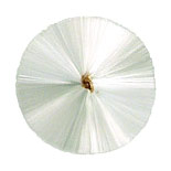 Spun glass pearl white circle halo, 3" wide - made in Germany
