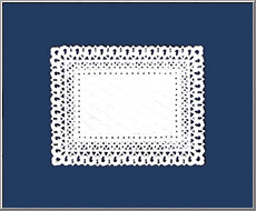 Dainty Lace Dresden white paper doily die-cut card from Germany