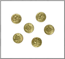 'Helvetia' Coins vintage Dresden trims