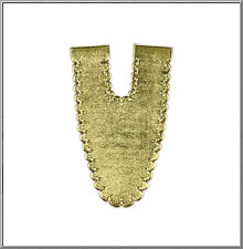 Large Angel Gown Stomacher vintage gold Dresden paper trim