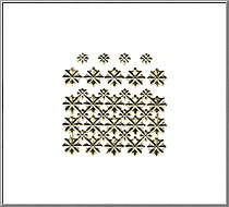 Faceted Stars vintage die-cut Dresden gold paper foil trims