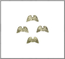 Minikin Angel Wings vintage die-cut Dresden gold paper foil trims