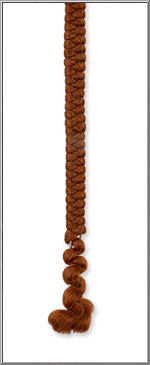 Auburn Red 100% Curly Crepe Wool Roving from England