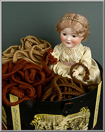 English 100% Wool Roving Hair for Doll Wigs