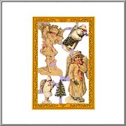 Snow Angel Children scrap relief sheet Mamelok England