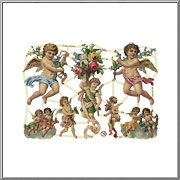 Romantic Cherubs scrap pictures sheet EF Germany