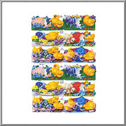 Easter Chicks and Eggs scrap relief MLP Mamelok England